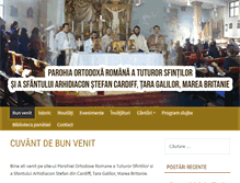 Tablet Screenshot of bisericaortodoxacardiff.com